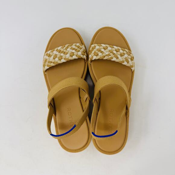 Rothy’s Woven Strap Platform Sandals Women’s Size 8 Coastal Eco-Friendly Comfort - Picture 8 of 13